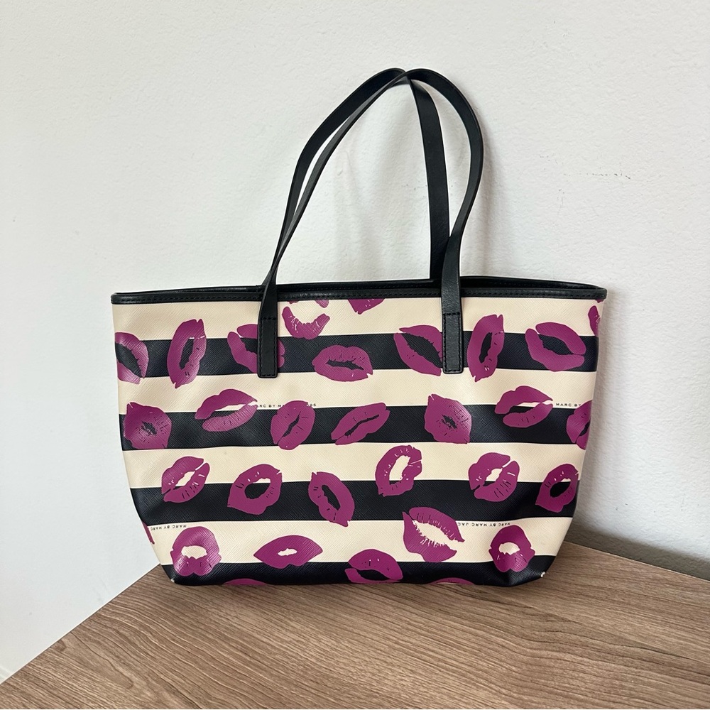 Marc by Marc Jacobs Kisses and Stripes Mini Tote Bag